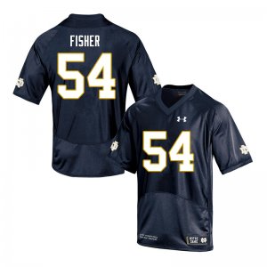 Notre Dame Fighting Irish Men's Blake Fisher #54 Navy Under Armour Authentic Stitched College NCAA Football Jersey ITD0099FB